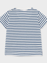 Camiseta riscas Além mar   (Azul)  para Bebé Menino - Mayoral