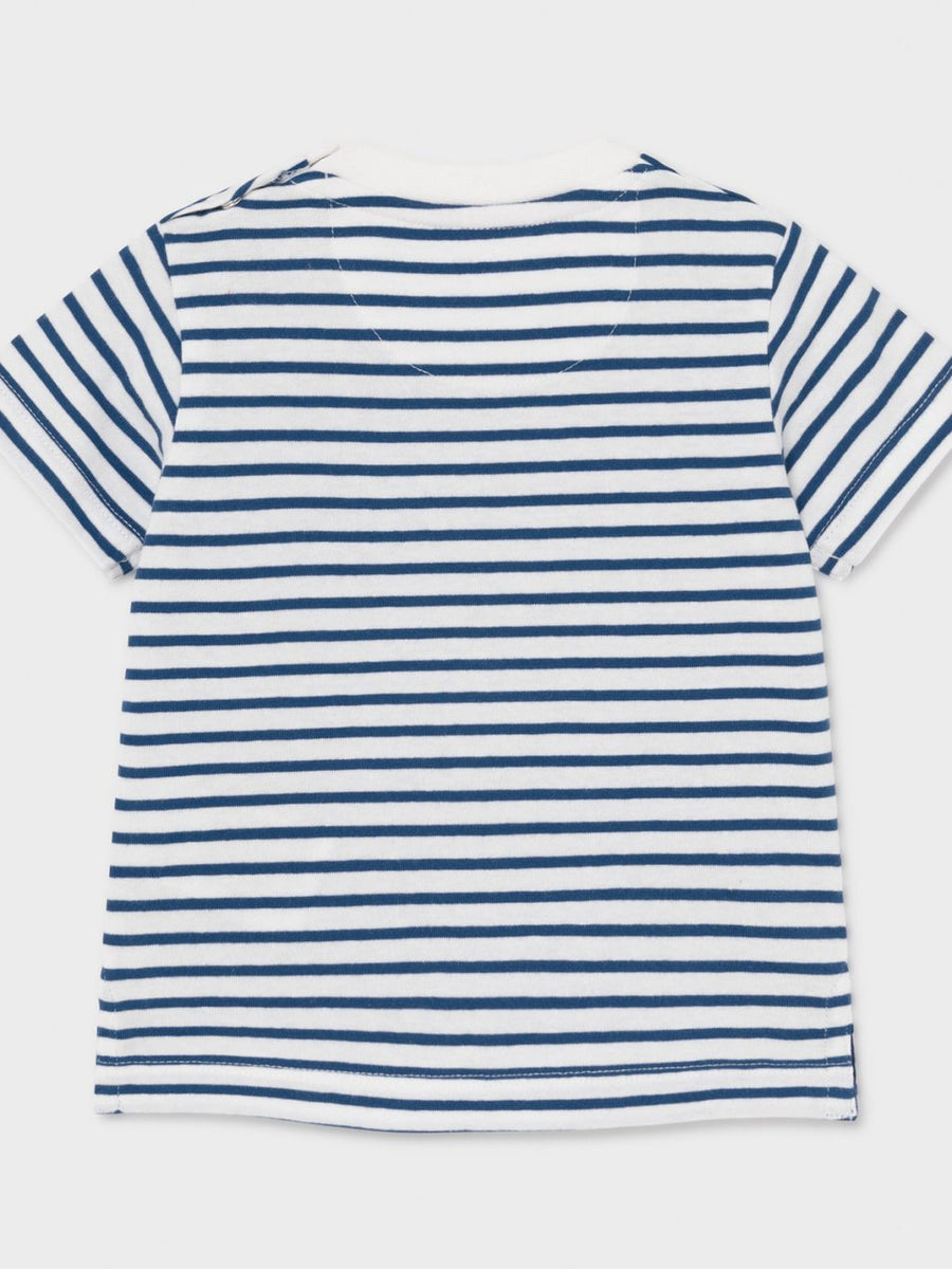 Camiseta riscas Além mar   (Azul)  para Bebé Menino - Mayoral