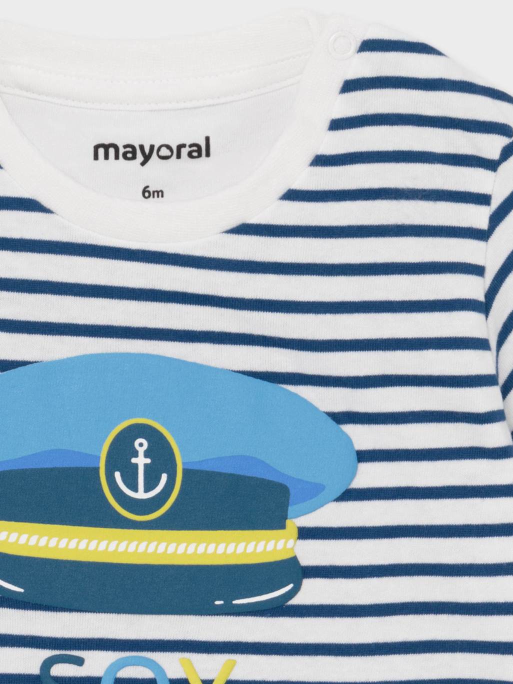 Camiseta riscas Além mar   (Azul)  para Bebé Menino - Mayoral