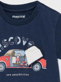 T-shirt "play" coche Nautico    (Marinho)  para Bebé Menino - Mayoral