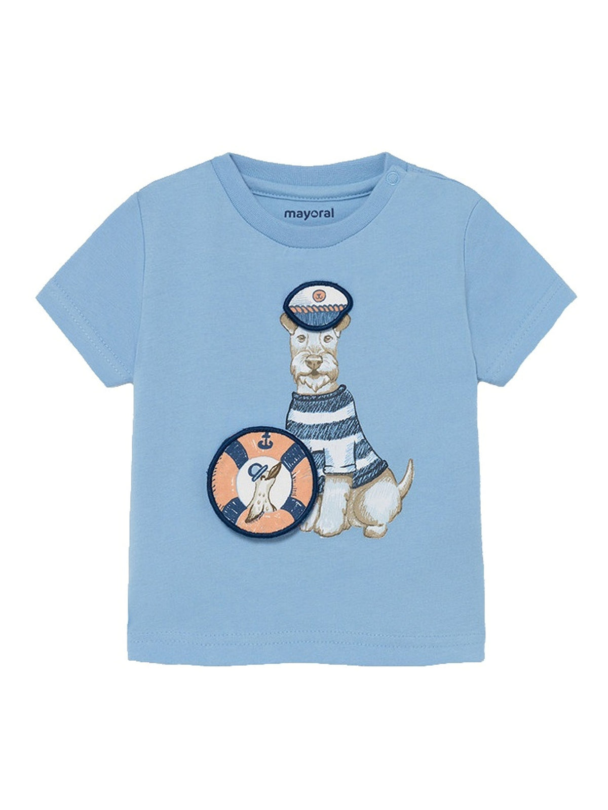 T-shirt "play" cachorros Lavanda    (Celeste)  para Bebé Menino - Mayoral