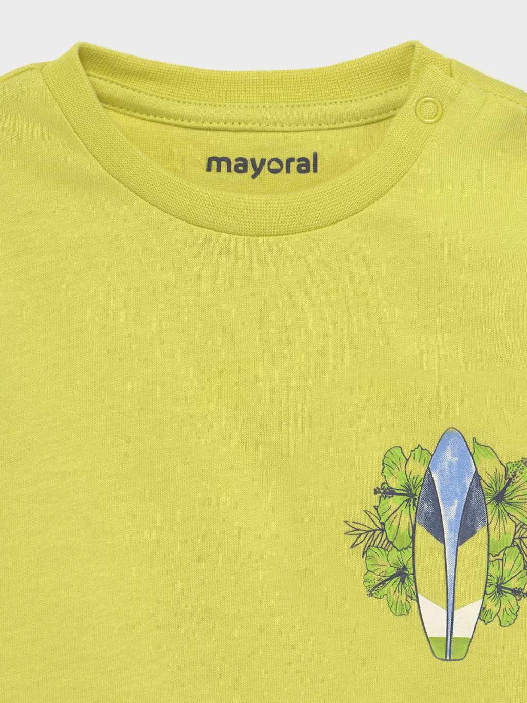 Camiseta m/curta surf Lima       (Verde Alface)  para Bebé Menino - Mayoral