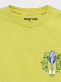 Camiseta m/curta surf Lima       (Verde Alface)  para Bebé Menino - Mayoral