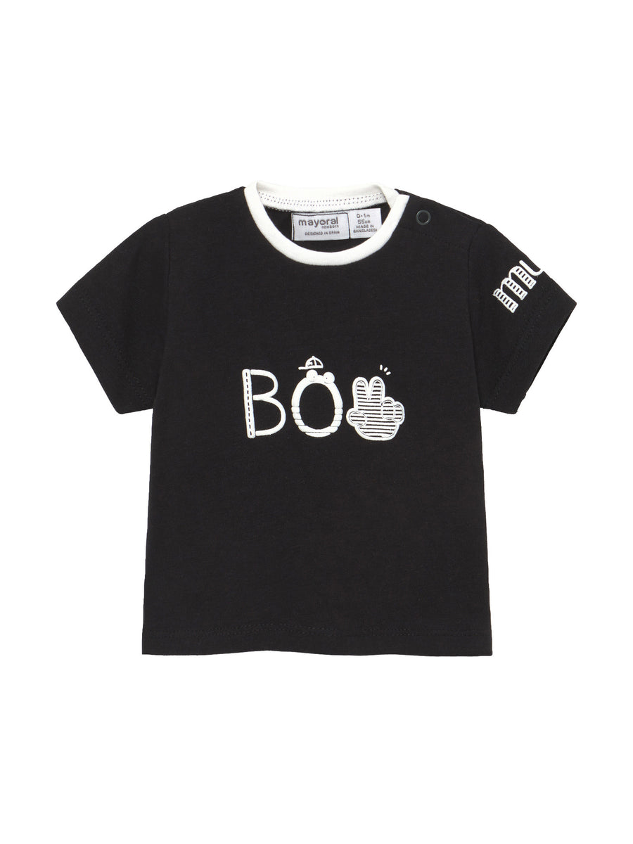 Camiseta manga curta Preto      (Preto)  para Bebé Menino - Mayoral