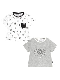 Pack 2 camisetas m/curta Preto      (Preto)  para Bebé Menino - Mayoral