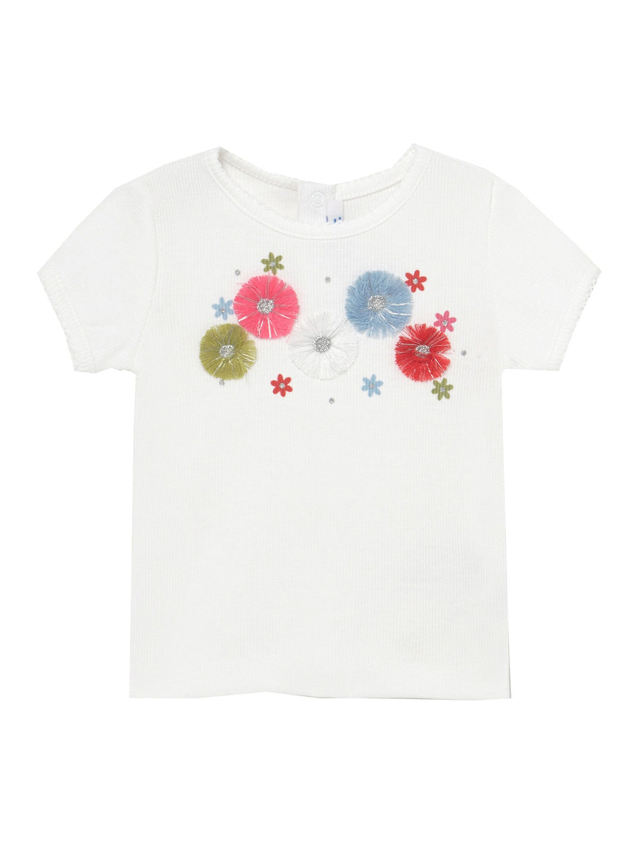T-shirt canale Branco     (Branco)  para Bebé Menina - Mayoral