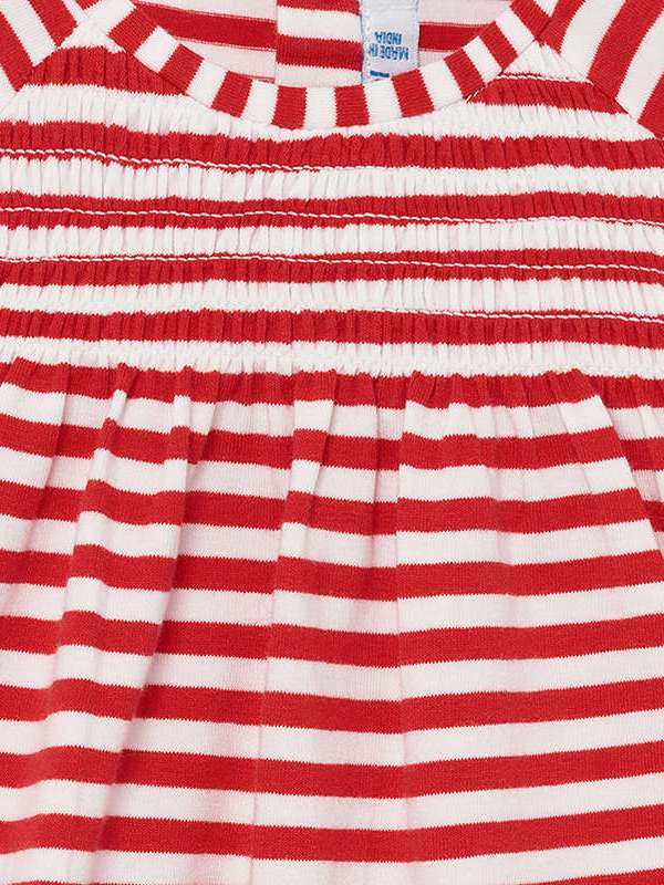 Camiseta riscas Papoila    (Vermelho)  para Bebé Menina - Mayoral
