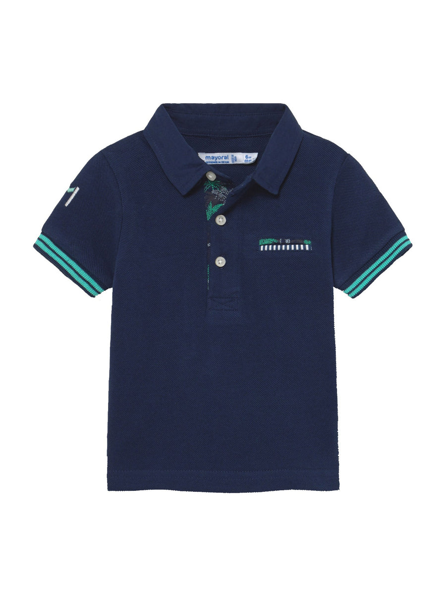Polo m/curta aplicações Azul       (Marinho)  para Bebé Menino - Mayoral
