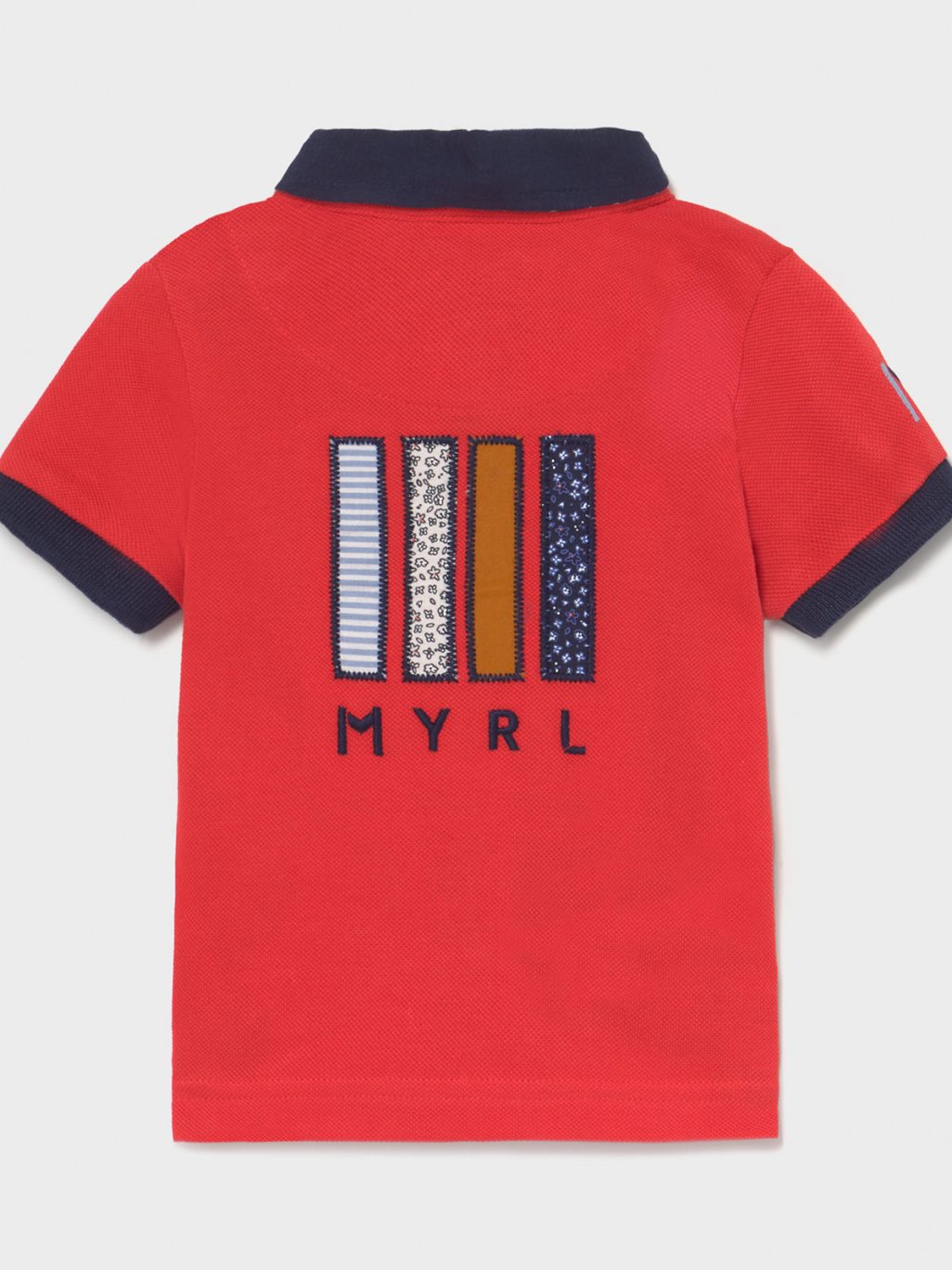 Polo m/curta aplicações Cyber red  (Vermelho)  para Bebé Menino - Mayoral