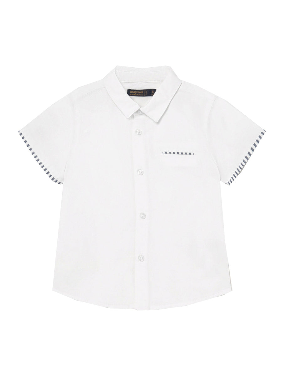 Camisa m/curta clássica Branco     (Branco)  para Bebé Menino - Mayoral