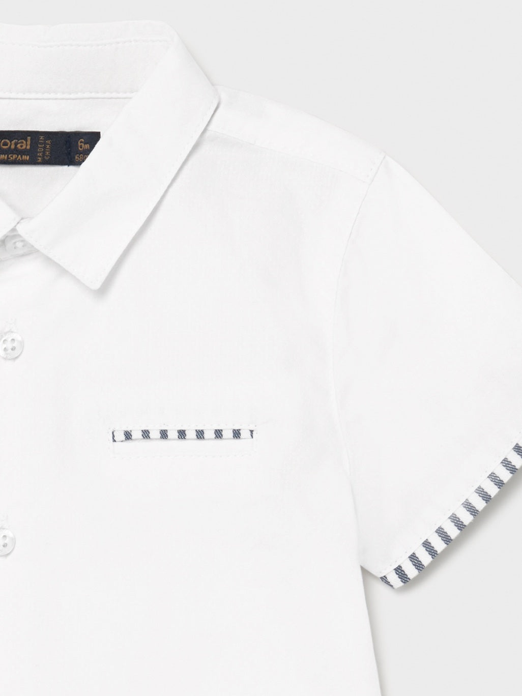 Camisa m/curta clássica Branco     (Branco)  para Bebé Menino - Mayoral
