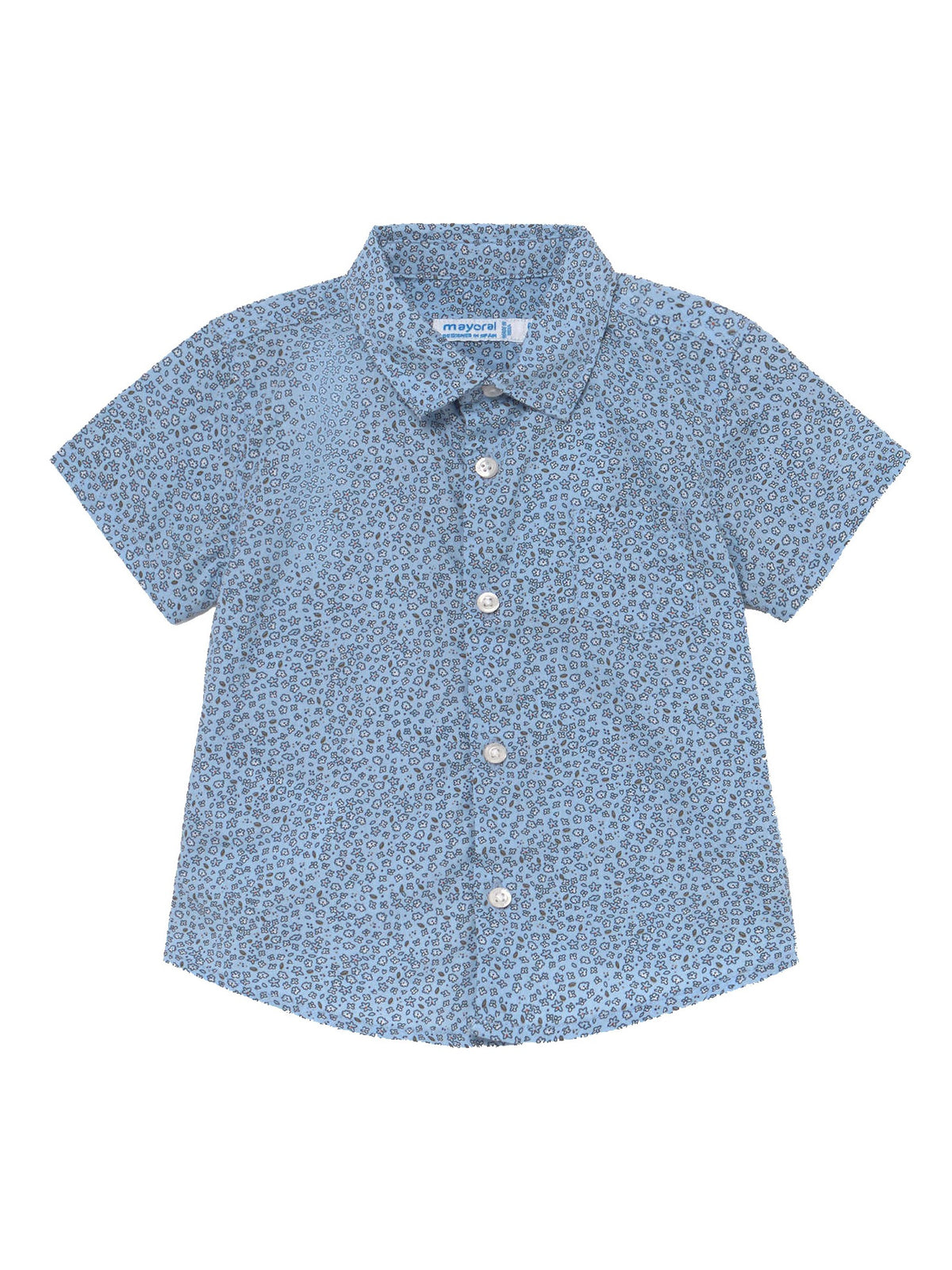 Camisa m/curta estampada Celeste    (Celeste)  para Bebé Menino - Mayoral