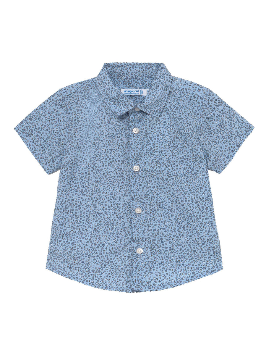Camisa m/curta estampada Celeste    (Celeste)  para Bebé Menino - Mayoral