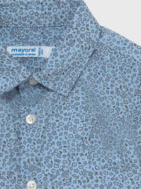 Camisa m/curta estampada Celeste    (Celeste)  para Bebé Menino - Mayoral