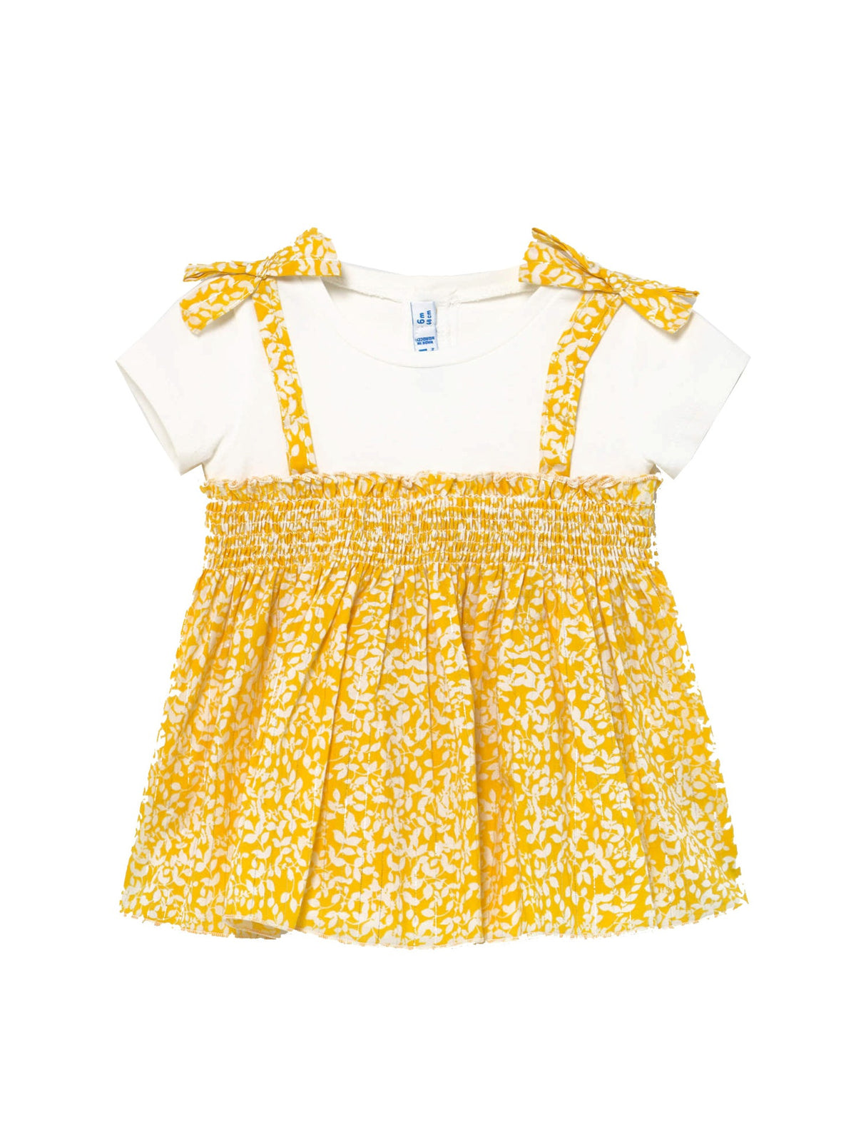 Tunica combinada Mostarda   (Amarelo)  para Bebé Menina - Mayoral