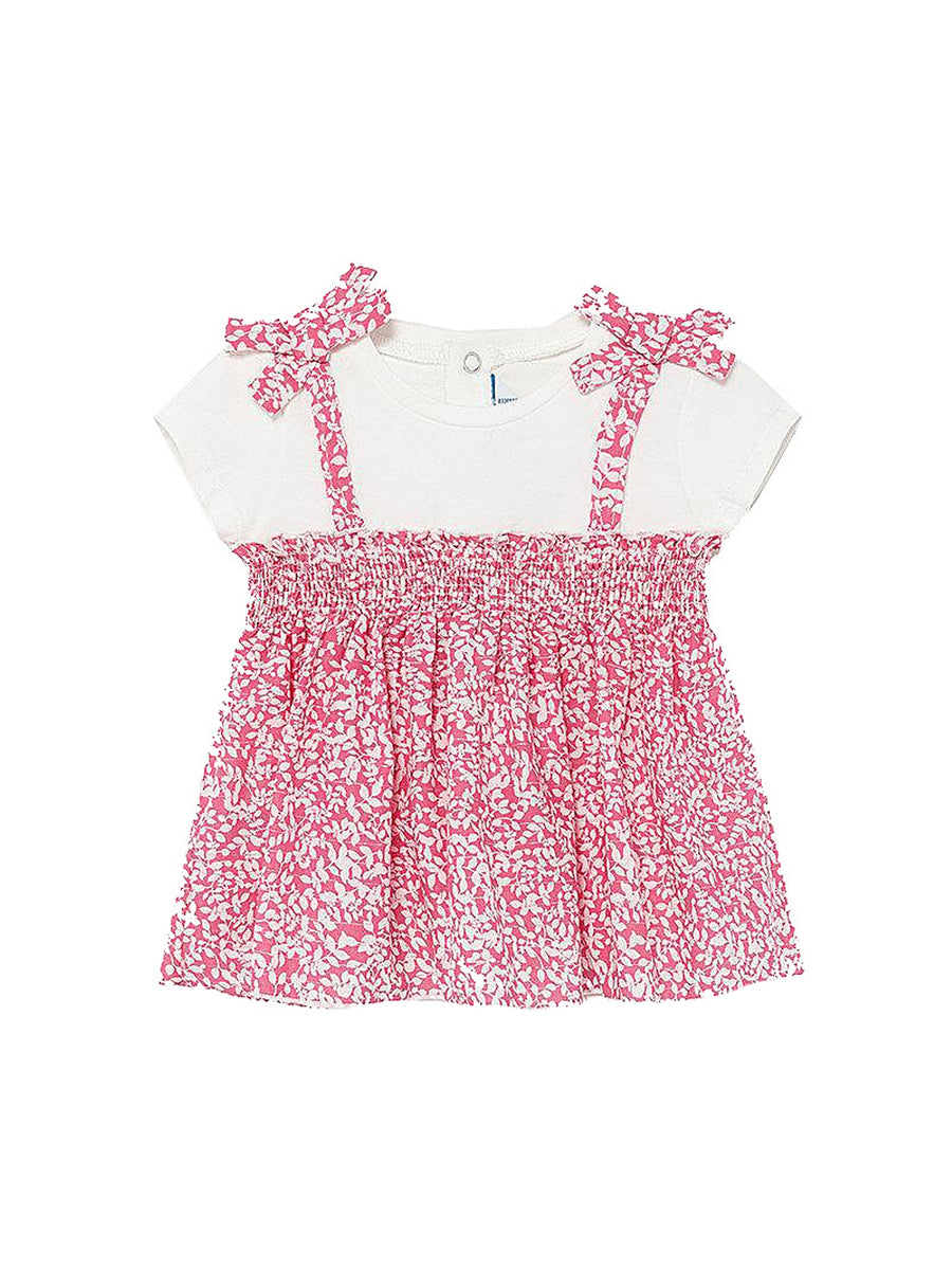Tunica combinada Camélia    (Rosa)  para Bebé Menina - Mayoral