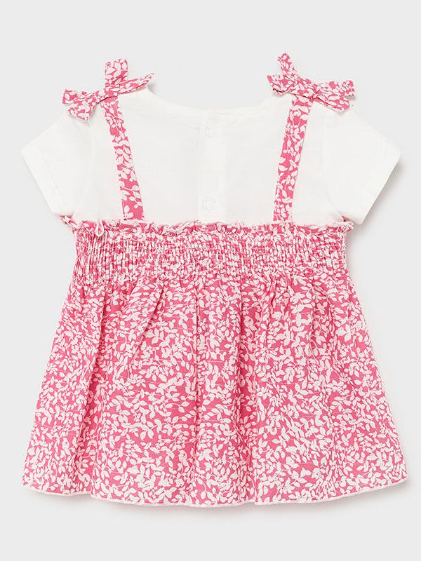 Tunica combinada Camélia    (Rosa)  para Bebé Menina - Mayoral