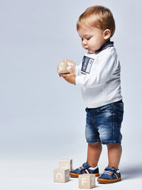 Bermuda soft denim Base       (Ganga)  para Bebé Menino - Mayoral