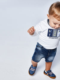 Bermuda soft denim Base       (Ganga)  para Bebé Menino - Mayoral