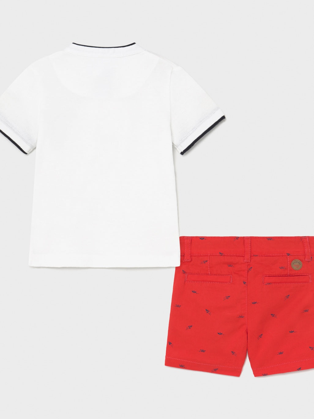 Conj. bermuda/polo Cyber red  (Vermelho)  para Bebé Menino - Mayoral