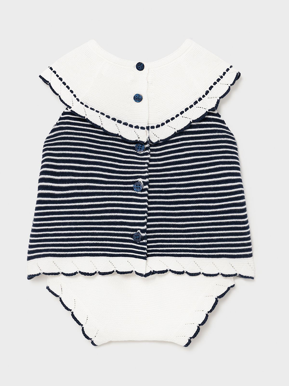Conj. tricô curto Azul navy  (Marinho)  para Bebé Menina - Mayoral