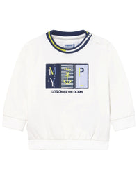 Sweat aplicações Branco     (Branco)  para Bebé Menino - Mayoral