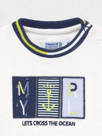 Sweat aplicações Branco     (Branco)  para Bebé Menino - Mayoral