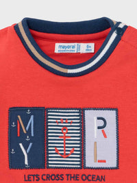 Sweat aplicações Cyber red  (Vermelho)  para Bebé Menino - Mayoral