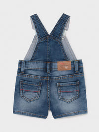Jardineira calção soft denim Azul ganga (Ganga)  para Bebé Menino - Mayoral