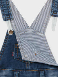 Jardineira calção soft denim Azul ganga (Ganga)  para Bebé Menino - Mayoral