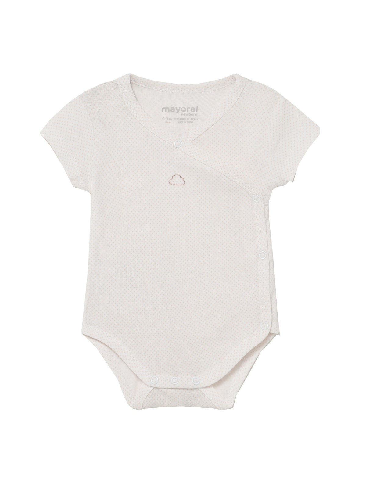 Body m/curta Nature     (Creme / Pérola)  para Bebé Menino - Mayoral