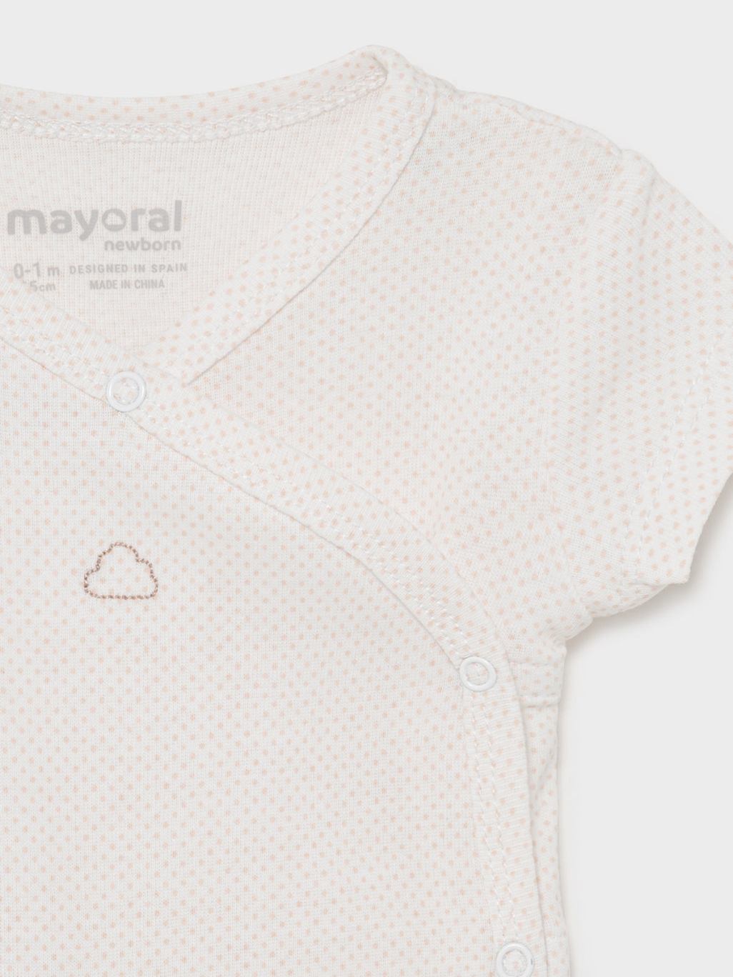 Body m/curta Nature     (Creme / Pérola)  para Bebé Menino - Mayoral