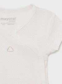 Body m/curta Nature     (Creme / Pérola)  para Bebé Menino - Mayoral