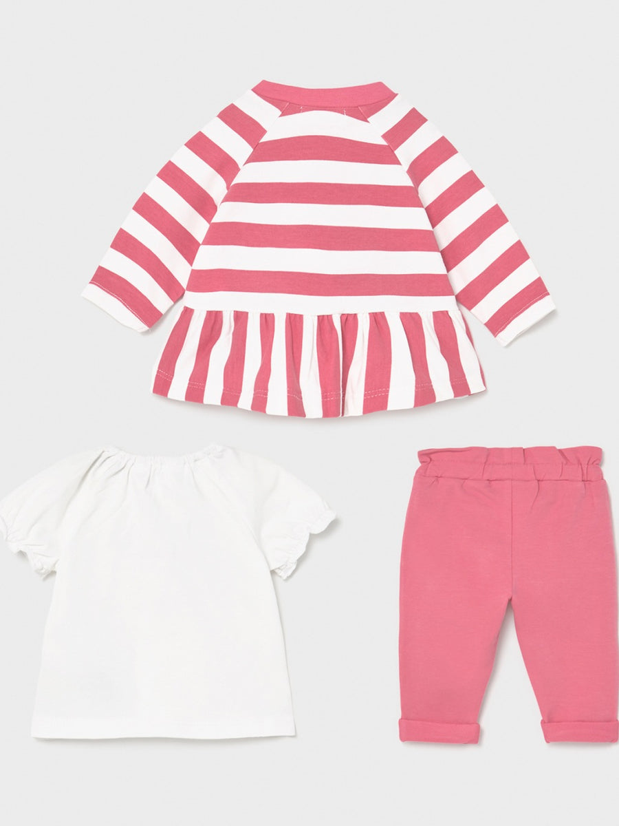 Fato treino com camiseta Bubble gum (Rosa)  para Bebé Menina - Mayoral