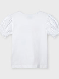 T-shirt ciao Branco     (Branco)  para Menina - Mayoral