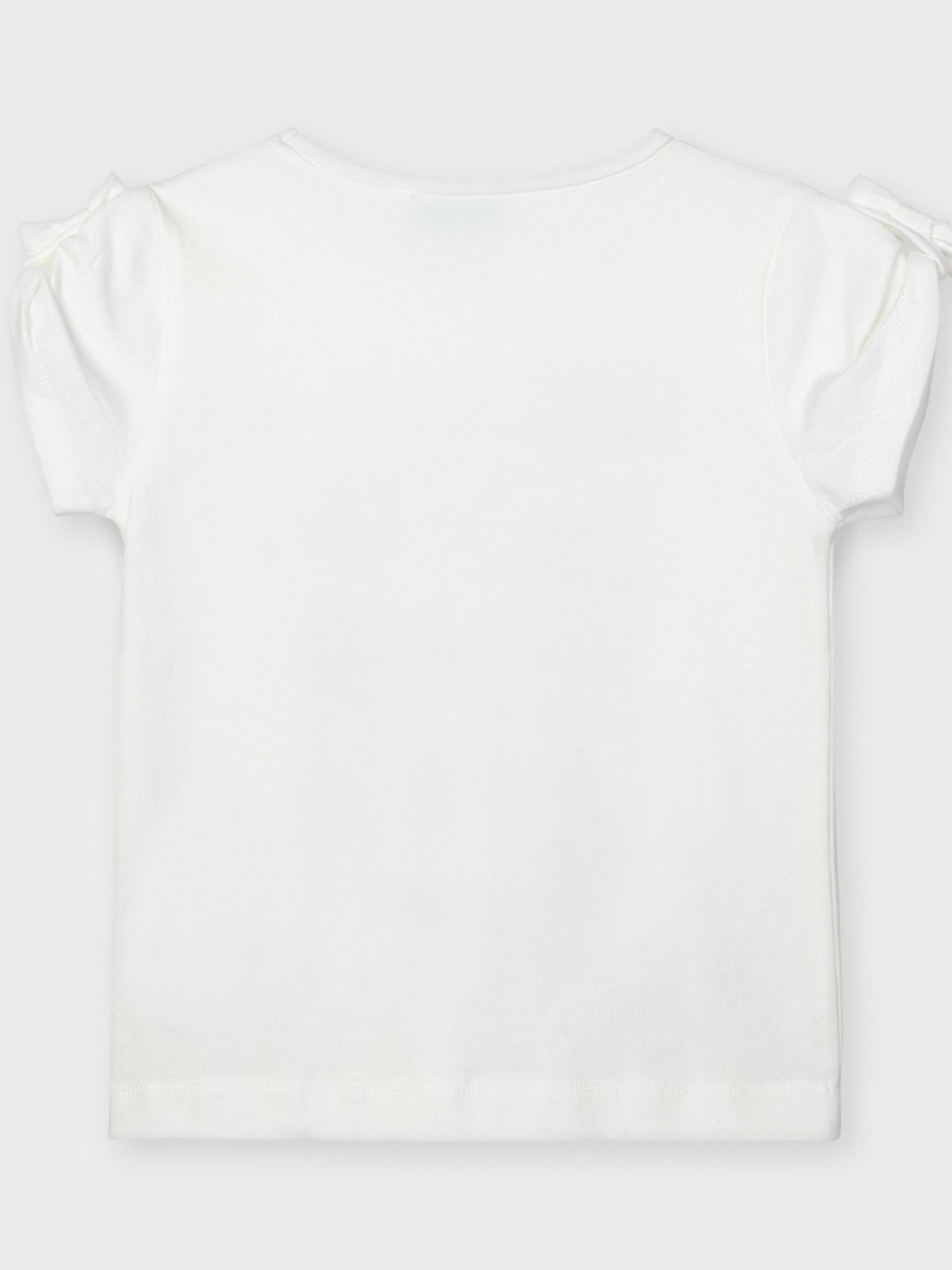 T-shirt grupo meninas Crú        (Creme / Pérola)  para Menina - Mayoral