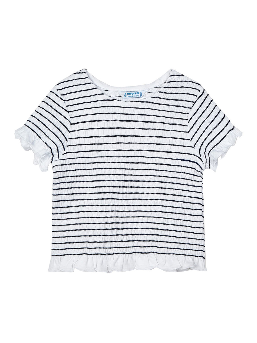 Blusa plissada Marinho    (Marinho)  para Menina - Mayoral