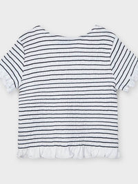 Blusa plissada Marinho    (Marinho)  para Menina - Mayoral