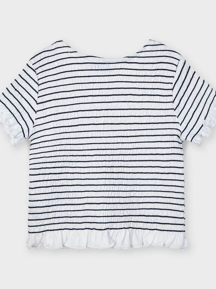 Blusa plissada Marinho    (Marinho)  para Menina - Mayoral