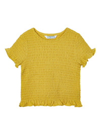 Blusa plissada Mostarda   (Amarelo)  para Menina - Mayoral