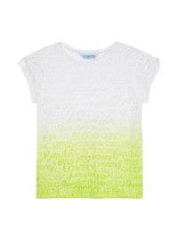 Blusa tye dye Lima       (Verde Alface)  para Menina - Mayoral