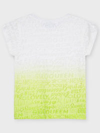 Blusa tye dye Lima       (Verde Alface)  para Menina - Mayoral