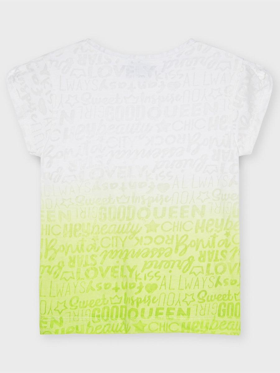 Blusa tye dye Lima       (Verde Alface)  para Menina - Mayoral