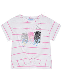 camiseta m/curta nó Camélia    (Rosa)  para Menina - Mayoral