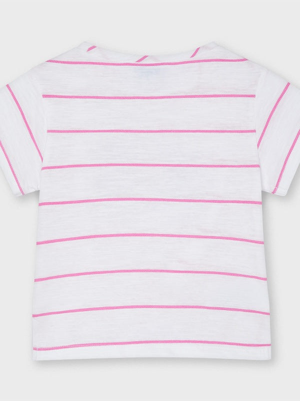 camiseta m/curta nó Camélia    (Rosa)  para Menina - Mayoral