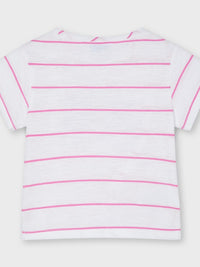 camiseta m/curta nó Camélia    (Rosa)  para Menina - Mayoral