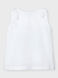 Camiseta cachorro Branco     (Branco)  para Menina - Mayoral