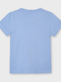 T-shirt "weekend vibes" Lavanda    (Celeste)  para Menino - Mayoral