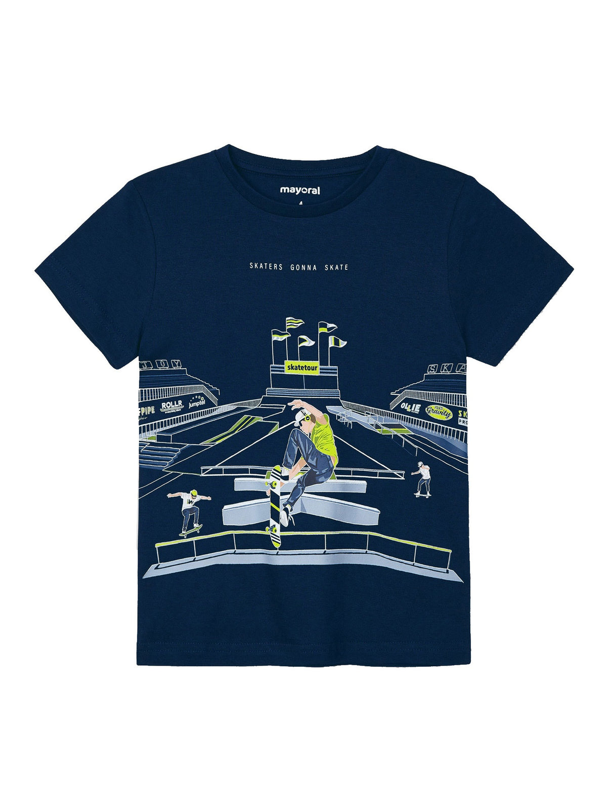 T-shirt glows in the dark Chuva      (Marinho)  para Menino - Mayoral