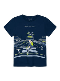 T-shirt glows in the dark Chuva      (Marinho)  para Menino - Mayoral
